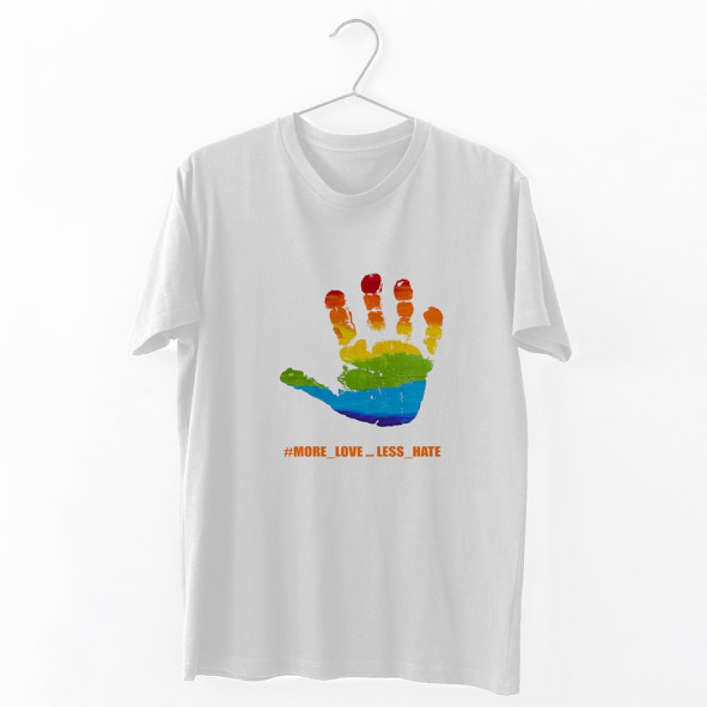 #More_Love-Less_Hate -  Organic Vegan T-Shirt Unisex