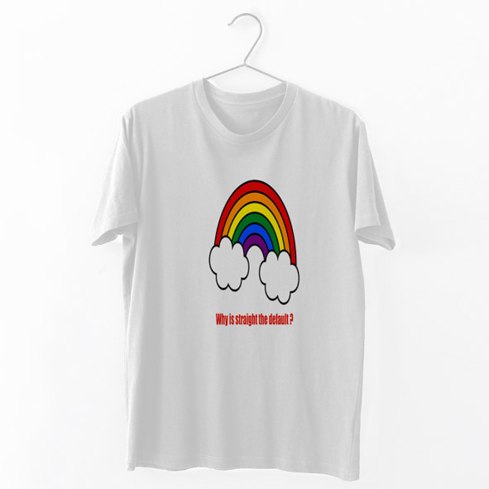 Why is straight the default - Organic Vegan T-Shirt Unisex