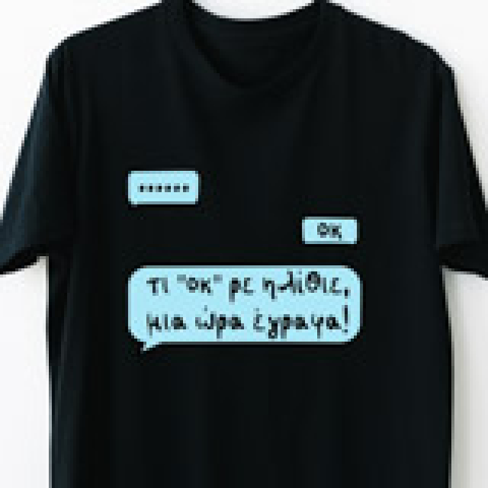 Τι οκ ρε - Organic Vegan T-Shirt Unisex