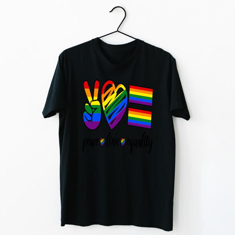 Peace Love Equality -  Organic Vegan T-Shirt Unisex