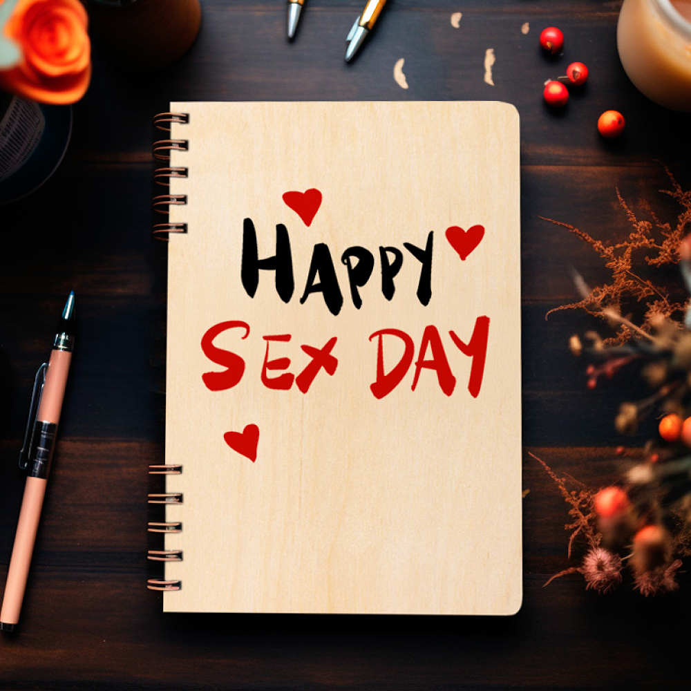 Happy S*X Day- Ξύλινο Ημερολόγιο Ατζέντα