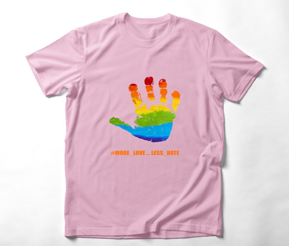 #More_Love-Less_Hate -  Organic Vegan T-Shirt Unisex