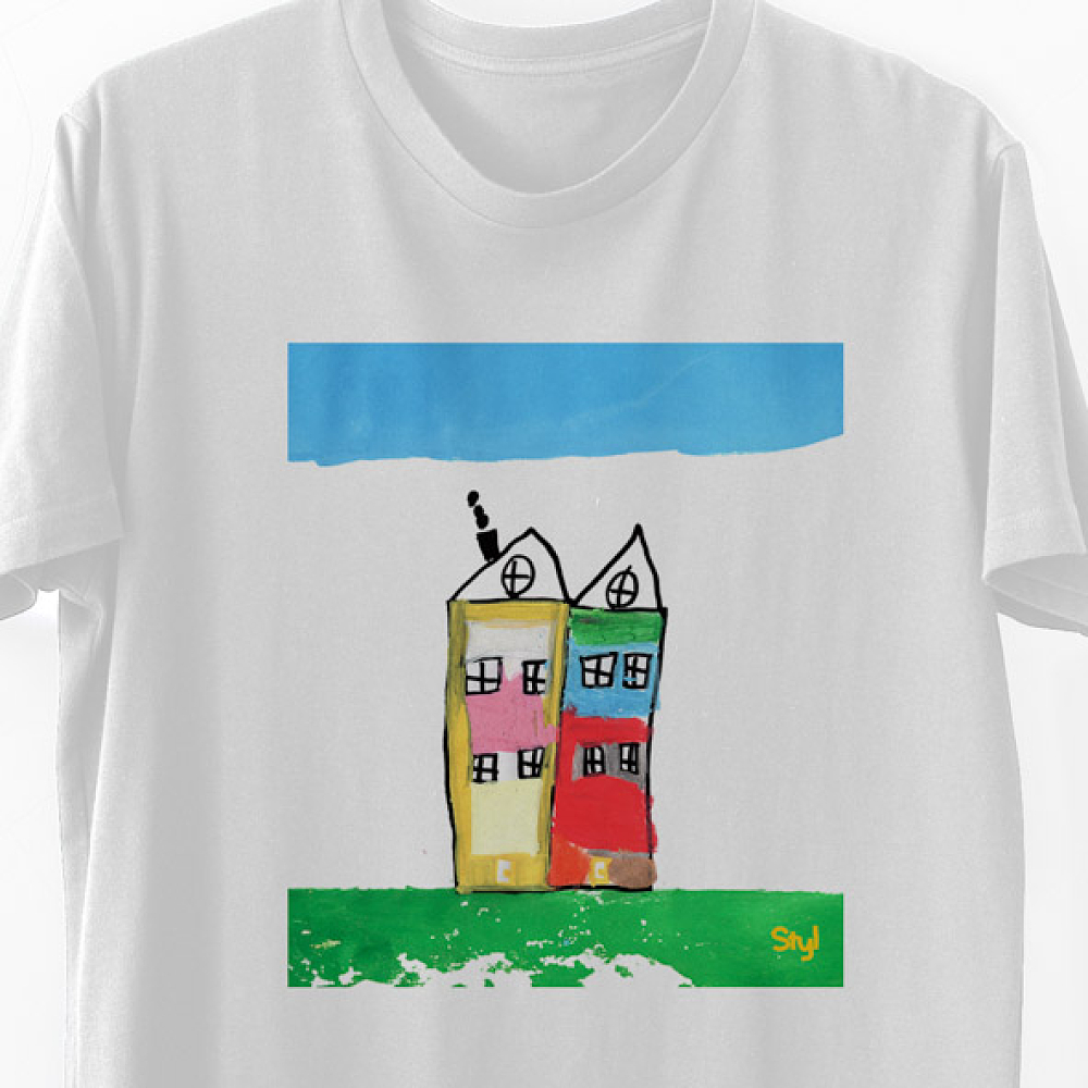 Two Houses -  Organic Vegan T-Shirt Unisex