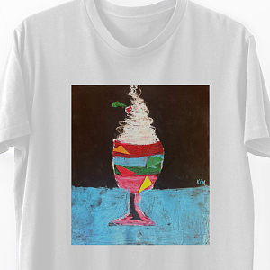 Ice Cream  - Organic Vegan T-Shirt Unisex