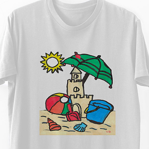 Beach -  Organic Vegan T-Shirt Unisex