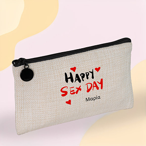 Happy Sex Day - Λινό Πορτοφόλι Τσέπης