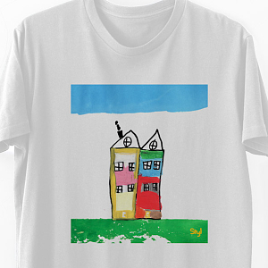 Two Houses -  Organic Vegan T-Shirt Unisex