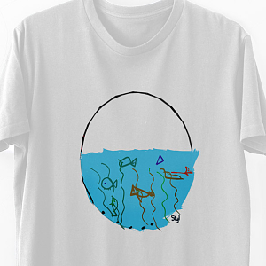 Fishes -  Organic Vegan T-Shirt Unisex