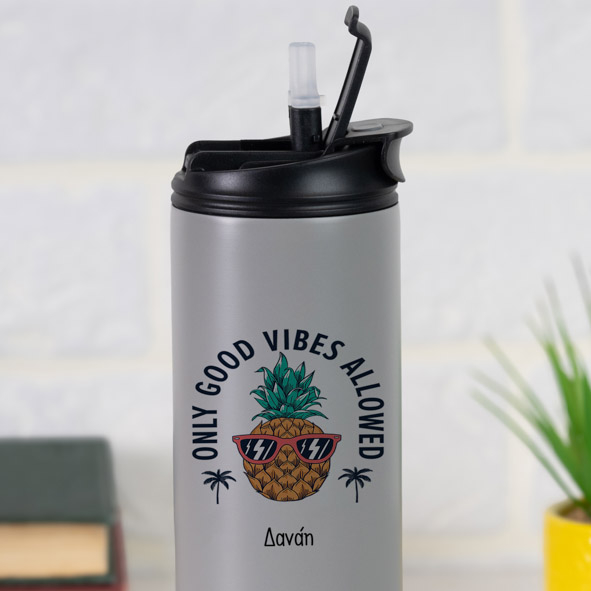 Good Vibes Only - Sports Gym Θερμός 600 ml