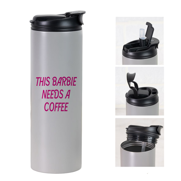 This Barbie needs a coffee -  Sports Gym Θερμός 600 ml