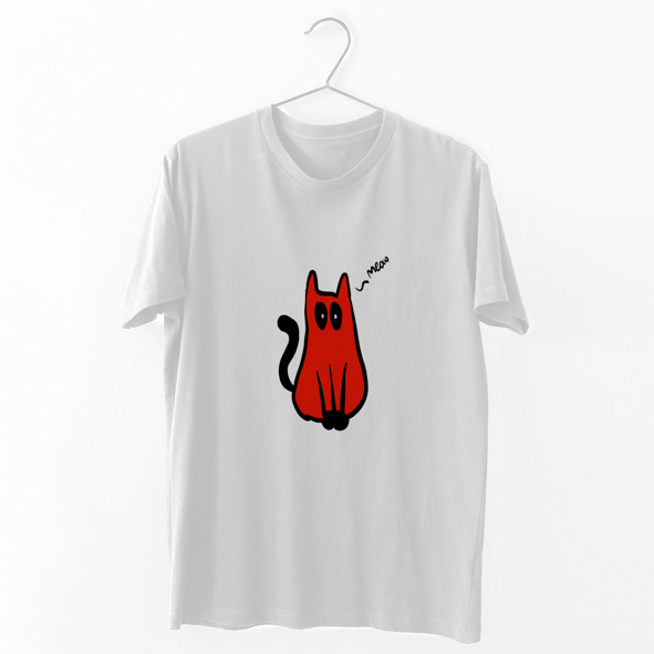 Deadpool Cat - Organic Vegan T-Shirt Unisex