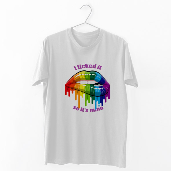 I licked it - Organic Vegan T-Shirt Unisex