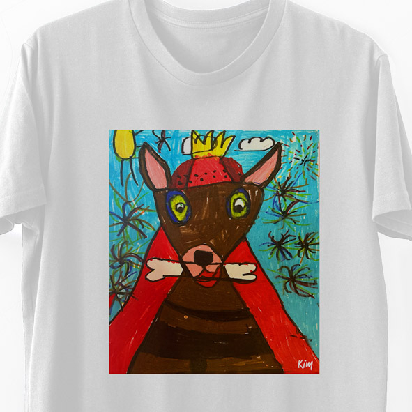 King Dog - Organic Vegan T-Shirt Unisex