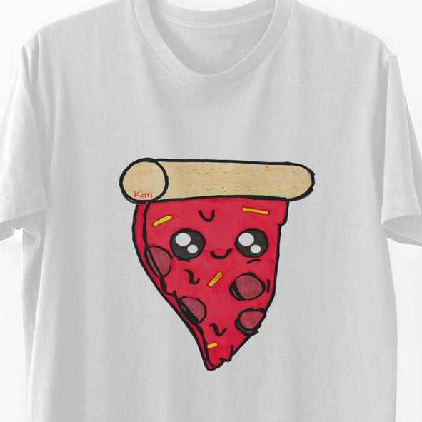 Pizza -  Organic Vegan T-Shirt Unisex