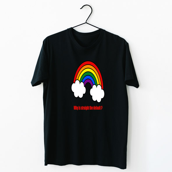 Why is straight the default - Organic Vegan T-Shirt Unisex