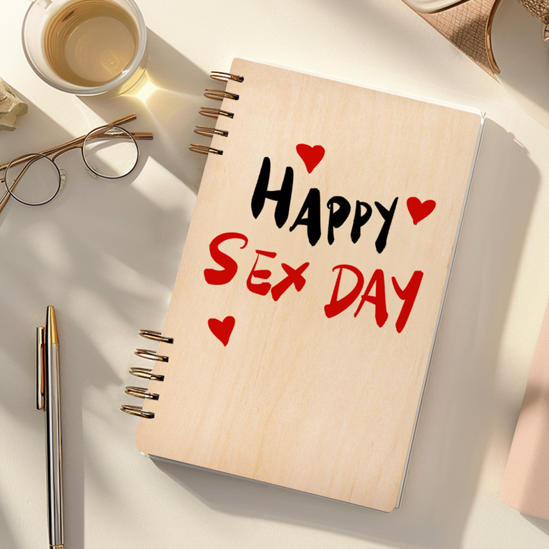 Happy S*X Day- Ξύλινο Ημερολόγιο Ατζέντα