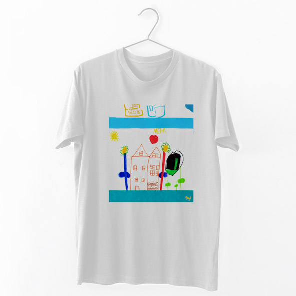 Houses III -  Organic Vegan T-Shirt Unisex