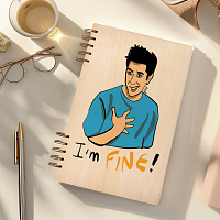 I'M FINE - Ξύλινο Ημερολόγιο Ατζέντα PSI