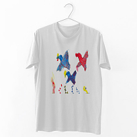 Flying Birds- Organic Vegan T-Shirt Unisex