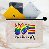 Peace Love Equality -  Λινό Πορτοφόλι Τσέπης