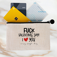 F*ck Valentines day I love you- Λινό Πορτοφόλι Τσέπης