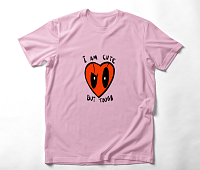 I Am Cute but Tough - Organic Vegan T-Shirt Unisex